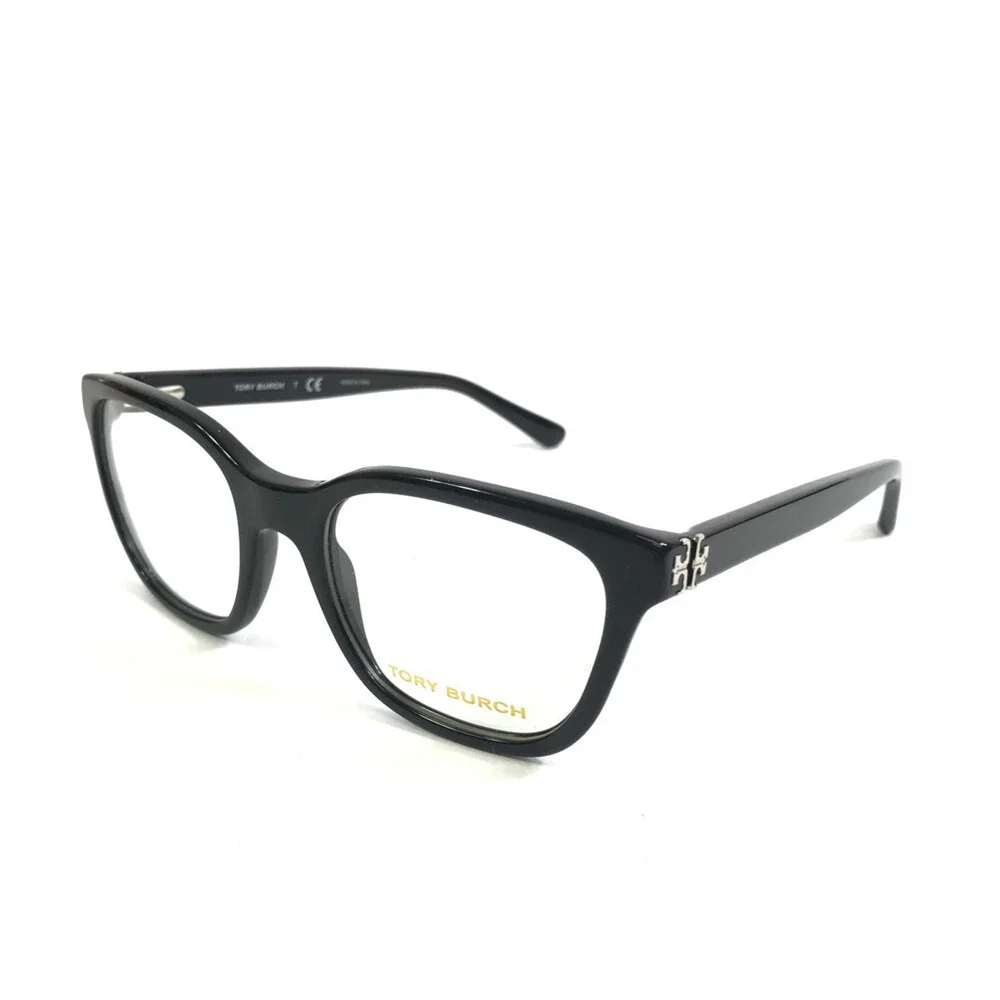 Tory Burch Eyeglasses Frames TY2073 1377 Shiny Black Cat Eye Full Rim 50-19-135
